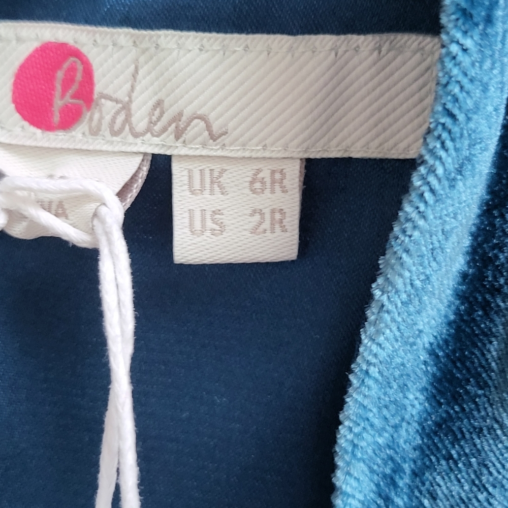 ♥️NWT♥️ BODEN WOMENS VELVET DRESS - Picture 11 of 13
